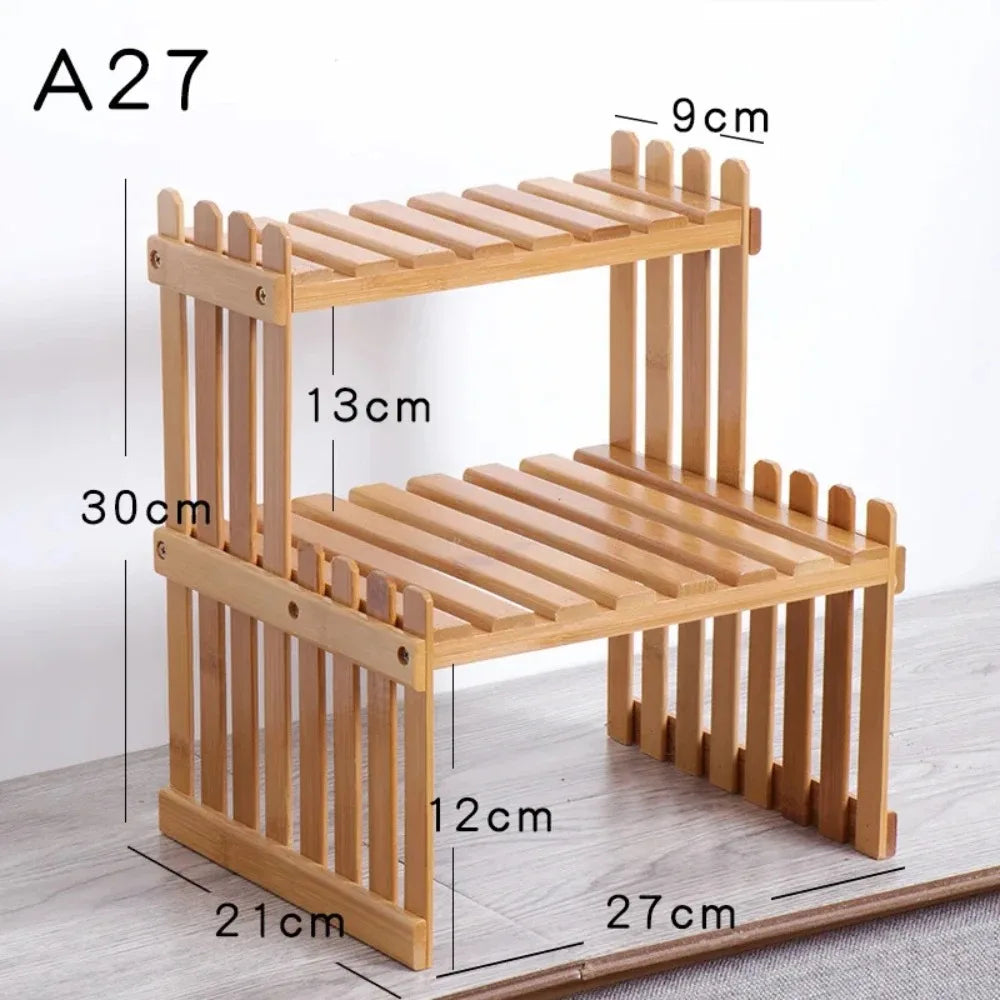 A26 Indoor Plant Rack Living Room Floor-standing Balcony Flower Pot Storage Rack