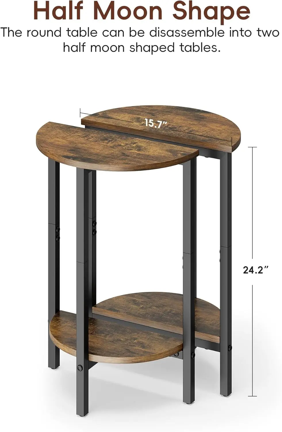 A78 side table, double layer small sofa side table, small round coffee side table, thin sofa table,