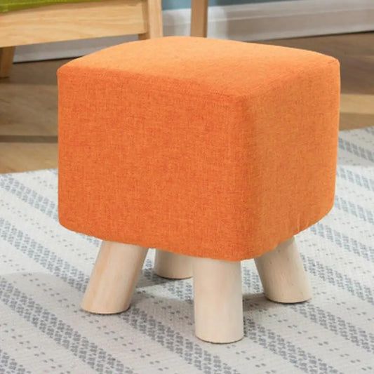 A17 Wooden Square Stool Cushion Cover Stool