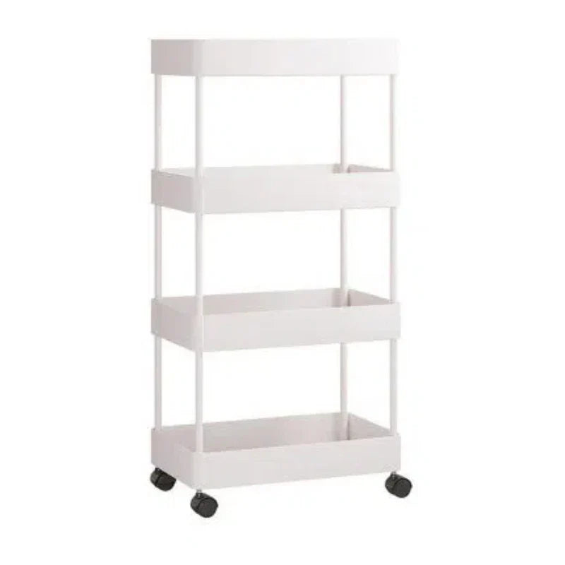 A150 Storage Rack White Independent Multi-layer Rolling Sliding Balcony Multi-layer Vegetable Planting Artifact