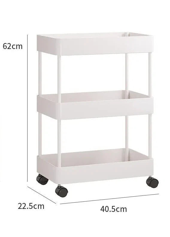 A150 Storage Rack White Independent Multi-layer Rolling Sliding Balcony Multi-layer Vegetable Planting Artifact