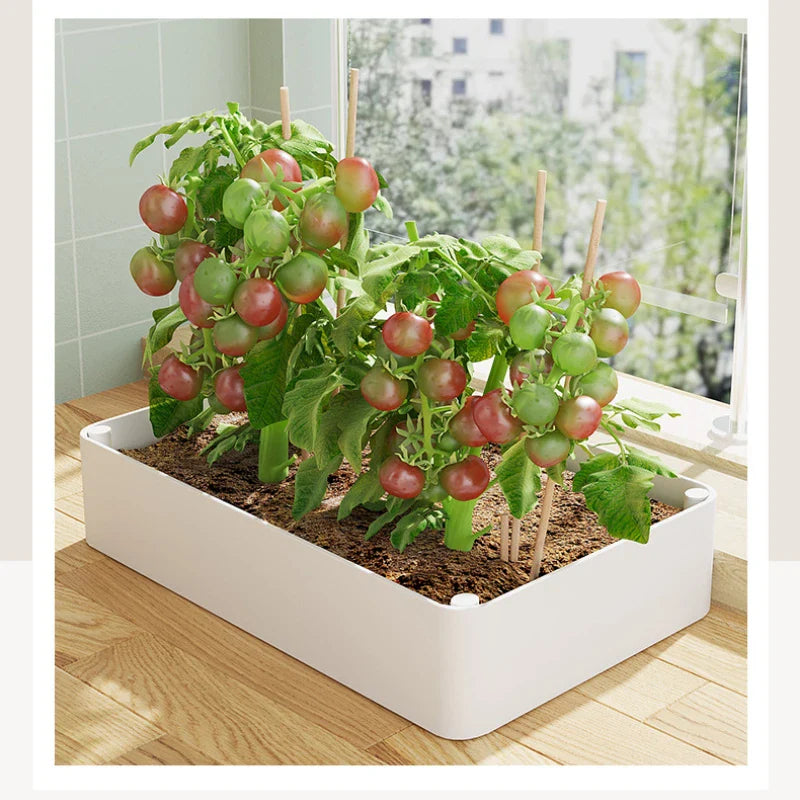 A240 Storage Rack White Independent Multi-layer Rolling Sliding Balcony Multi-layer Vegetable Planting Artifact