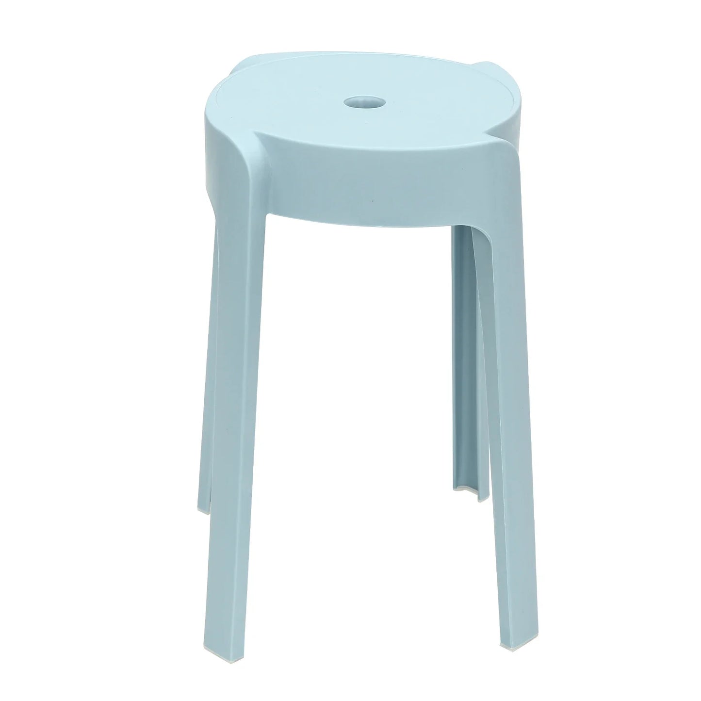 A42 18 inch plastic round stool, stackable, colorful home bench