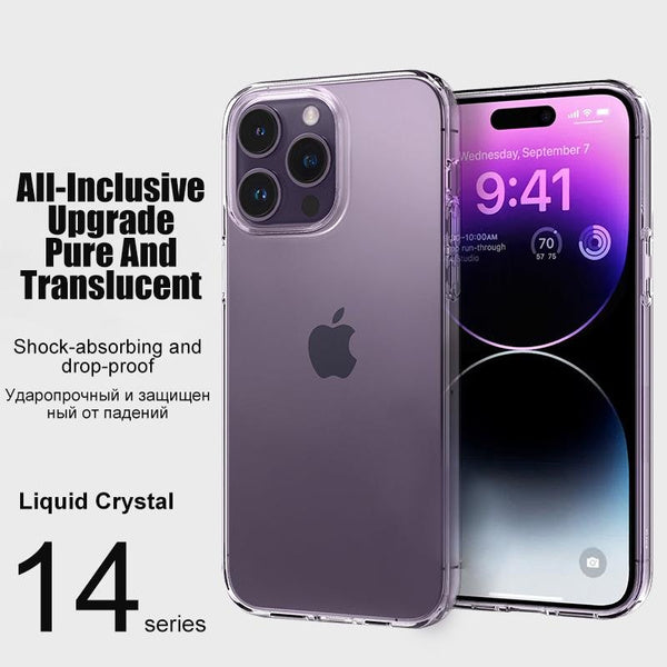B23 Luxury Clear Silicone Phone Case for iPhone 14/15/16/17