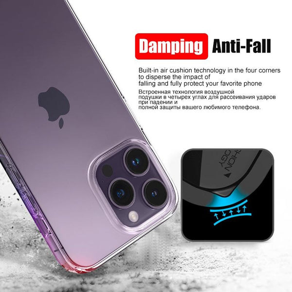 B23 Luxury Clear Silicone Phone Case for iPhone 14/15/16/17
