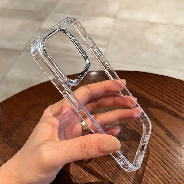 B23 Luxury Clear Silicone Phone Case for iPhone 14/15/16/17