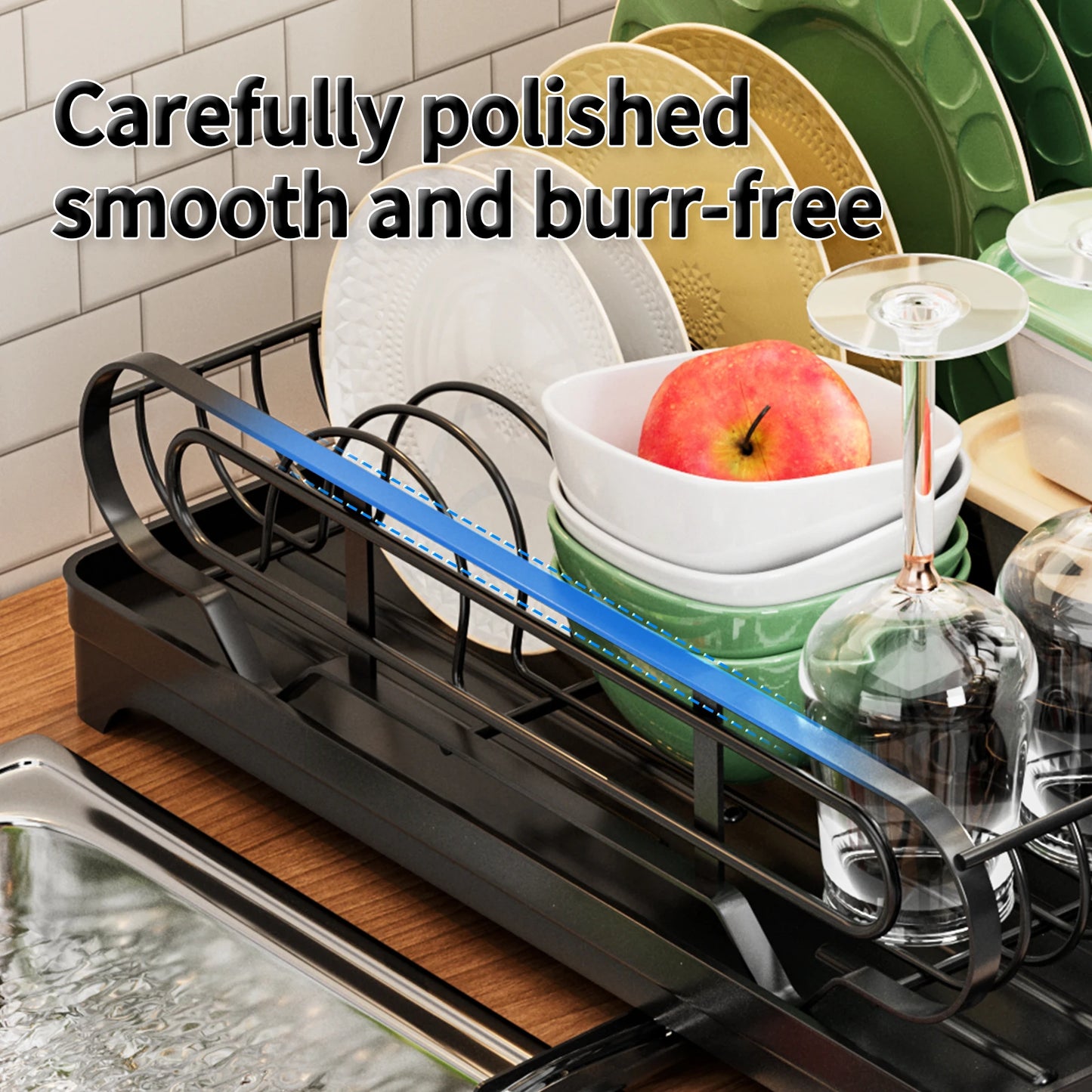Dish Rack with Drip Tray