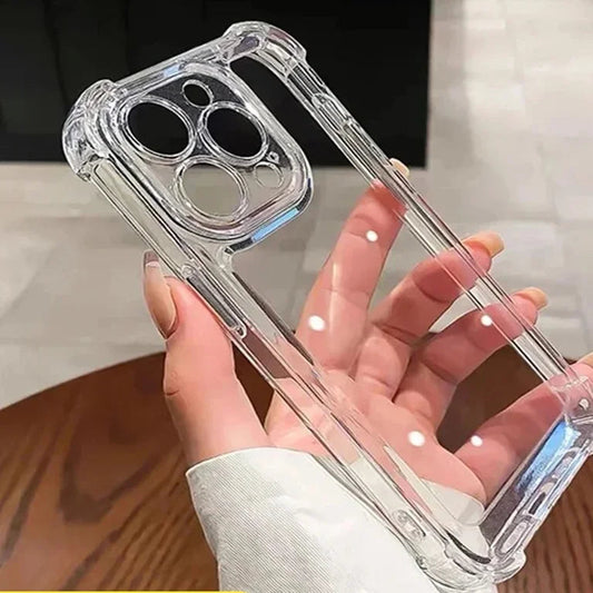 B11 Shockproof Silicone Transparent Phone Case for iPhone 13 15 12 14 16 Pro Max