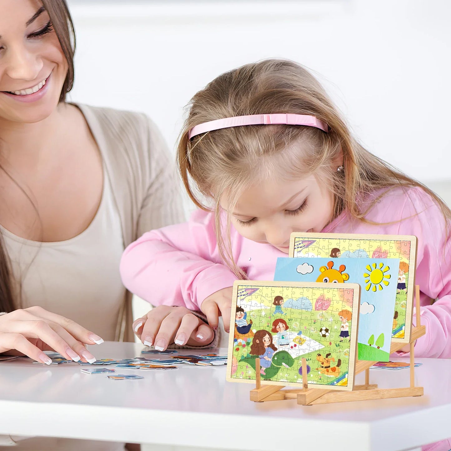 A55 Wooden Jigsaw Puzzle Display Stand Jigsaw Puzzle Stand