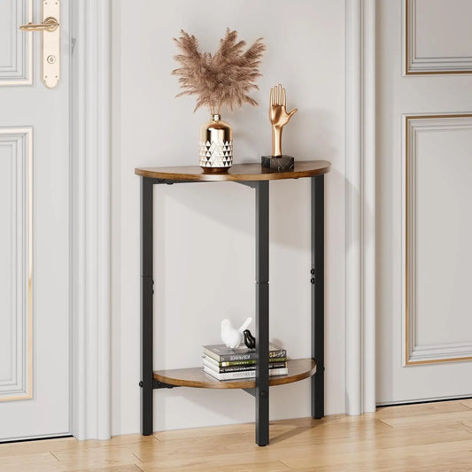 A78 side table, double layer small sofa side table, small round coffee side table, thin sofa table,