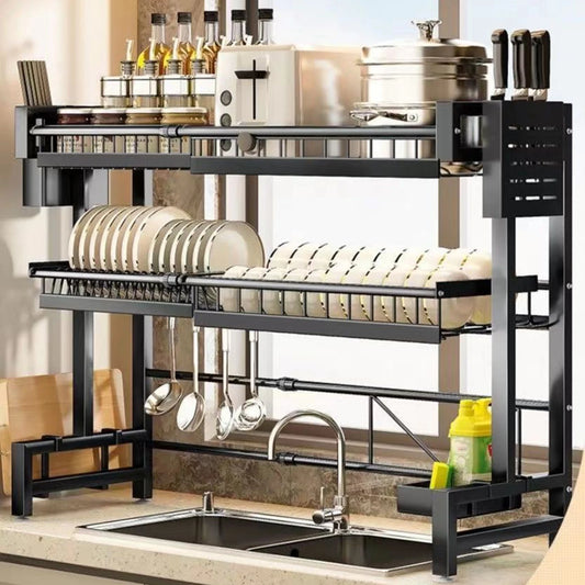 A180 Retractable bowl drain rack multifunctional dish storage rack