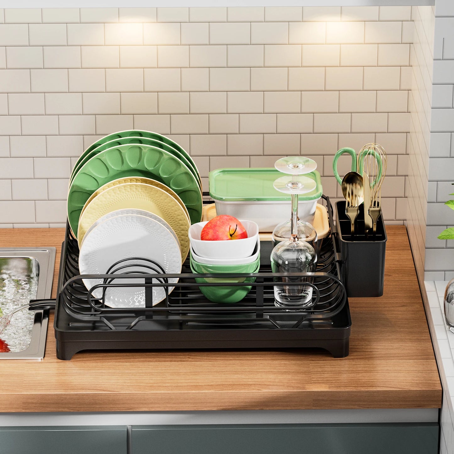 Dish Rack with Drip Tray