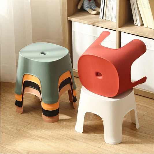 A19 Bathroom stool plastic stool thickened adult shoe changing stool